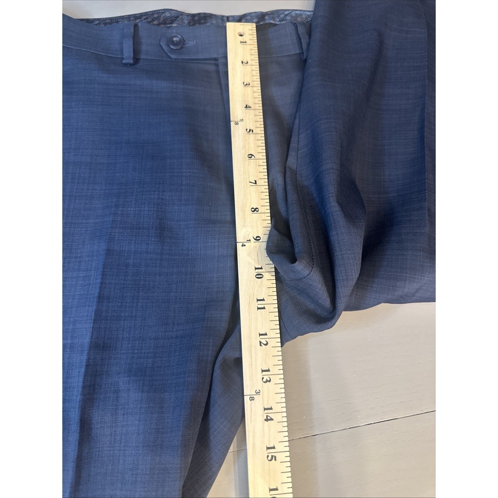 Michael Kors Dress Pants Mens 33Wx30L Blue Dress Pants Classic Slacks - Picture 13 of 15